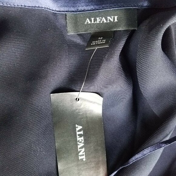 Alfani Wrap Modern Icon Long sleeves Dress. Size 12. New With Tags $99 - Picture 12 of 12